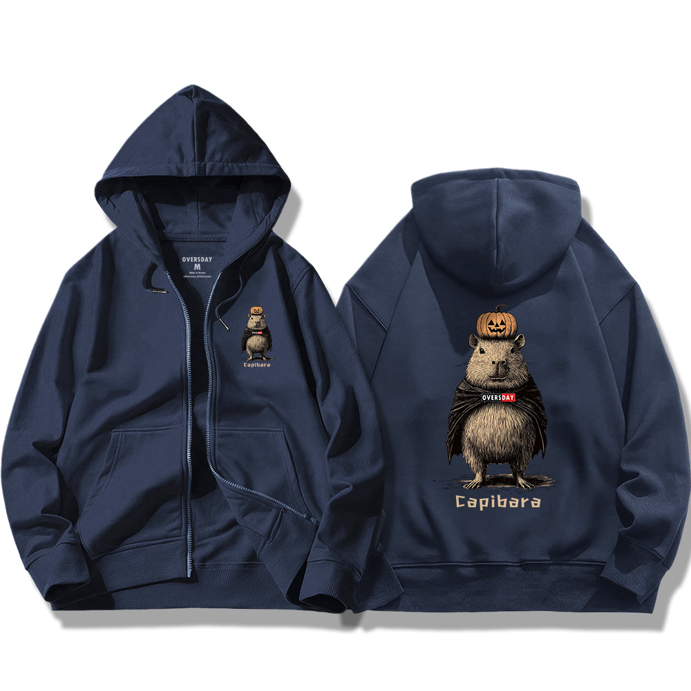 Capibara / Zip Up Hoodie