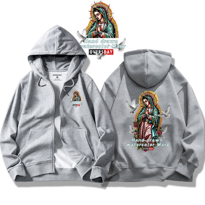 Holy Mother and Doves / Zip Up Hoodie