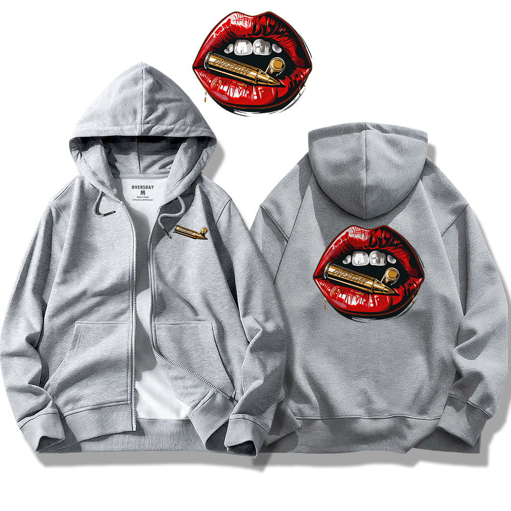 Lips of Power / Zip Up Hoodie