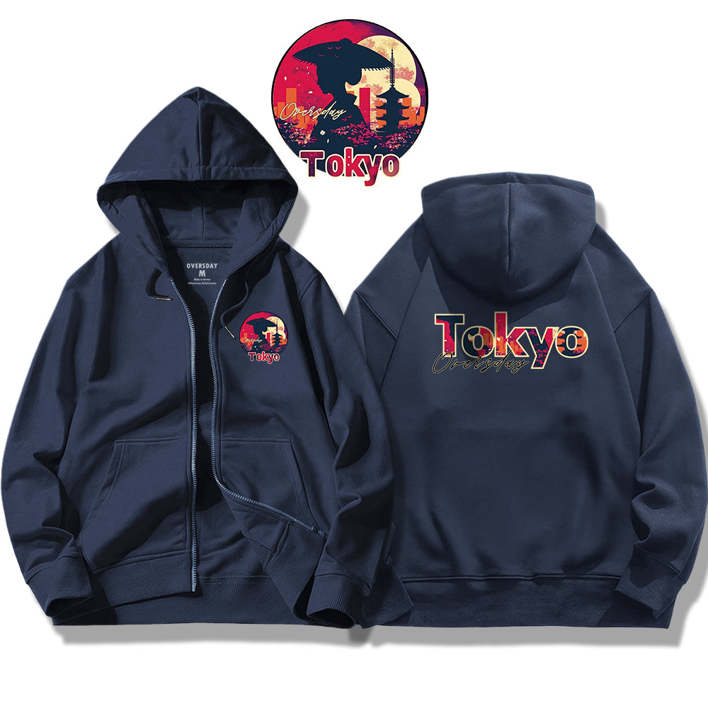 Tokyo Sunset / Zip Up Hoodie