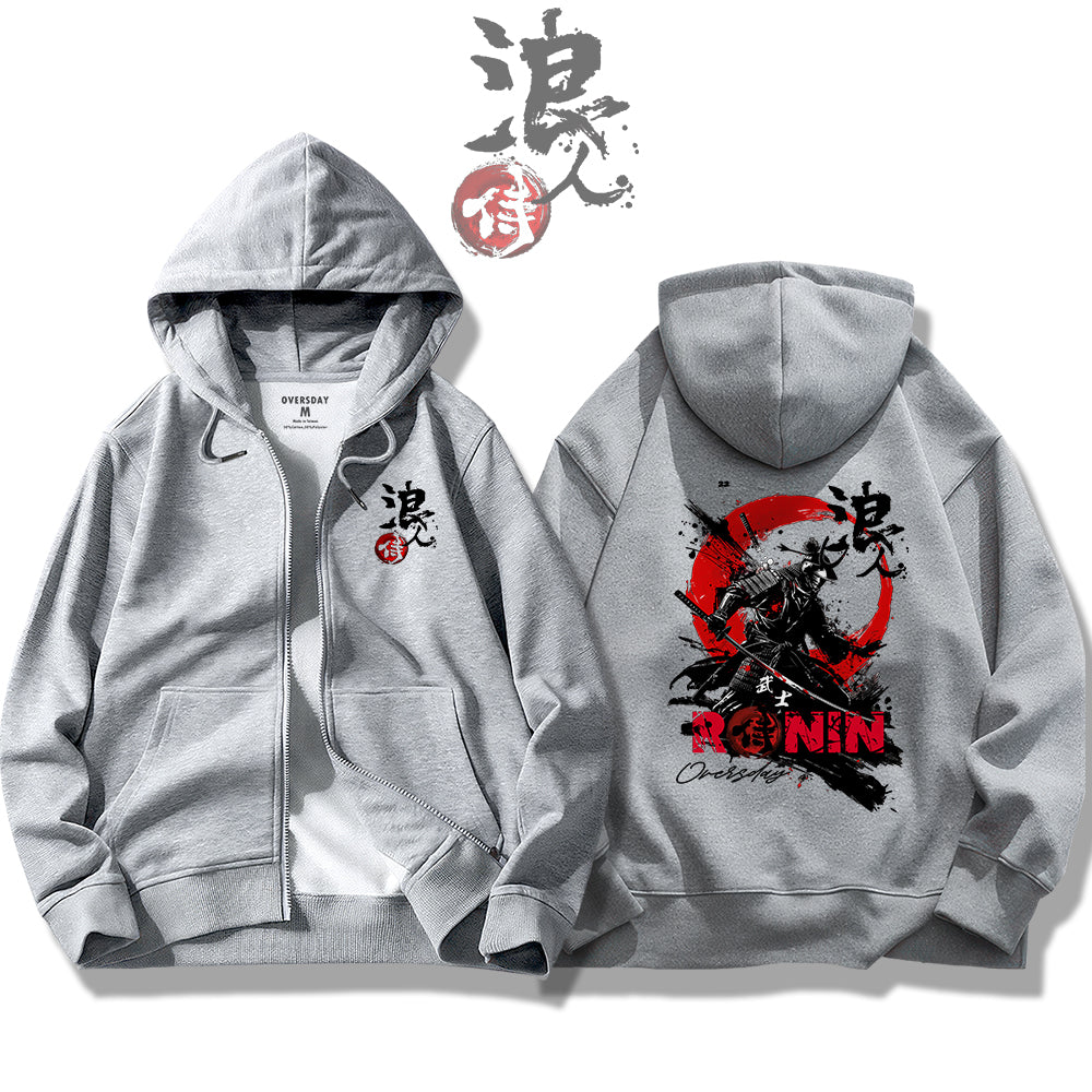 Samurai Ronin / Zip Up Hoodie