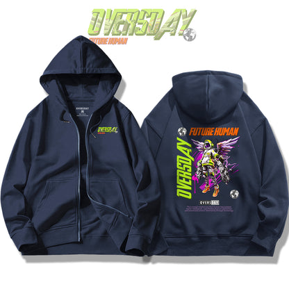 Future Human / Zip Up Hoodie