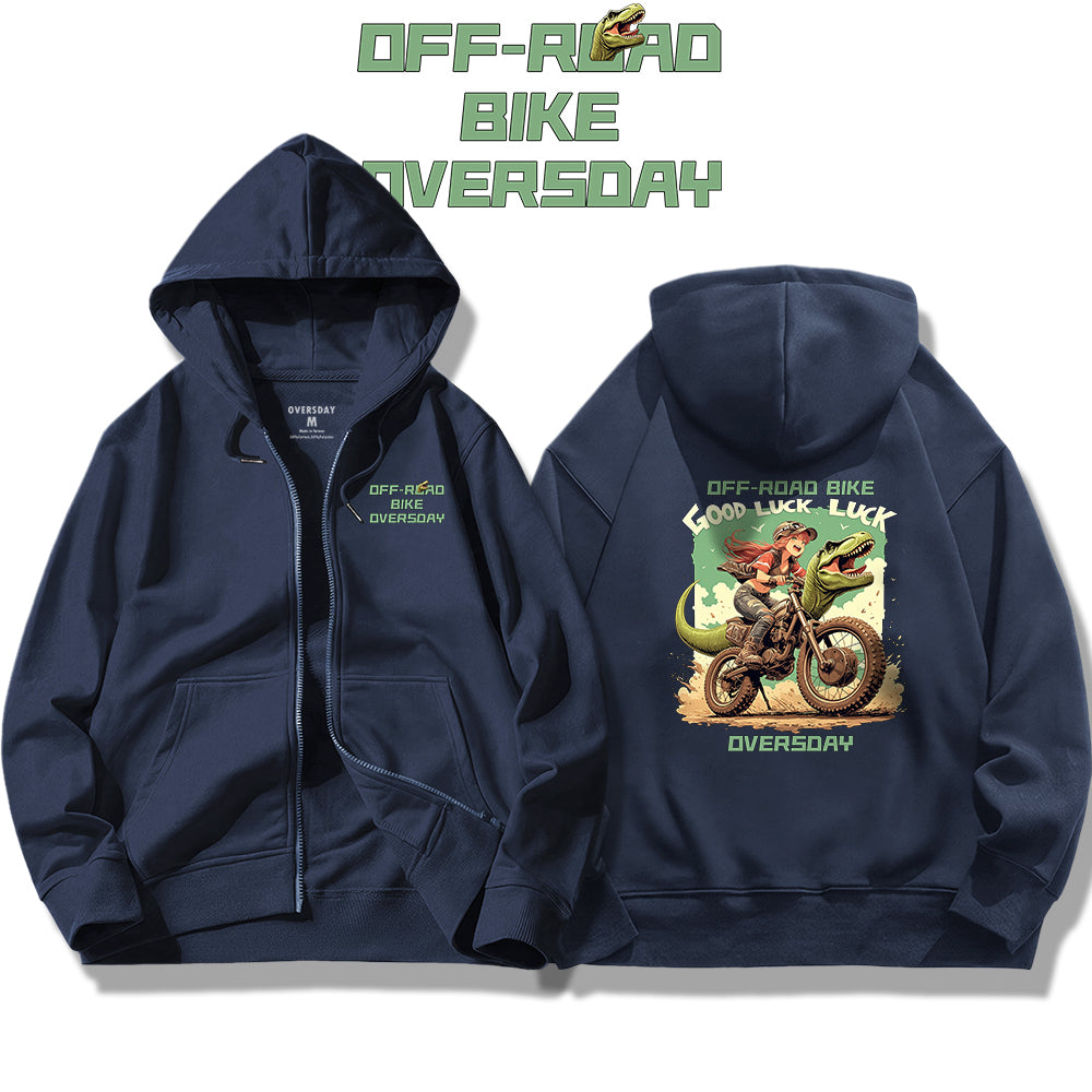 Dinosaur Off-Road / Zip Up Hoodie