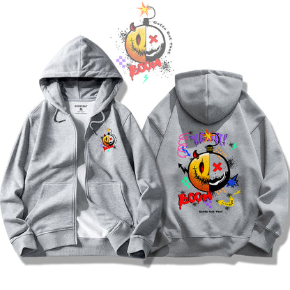 Destructive Smile / Zip Up Hoodie