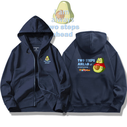 Two Steps Ahead / Zip Up Hoodie