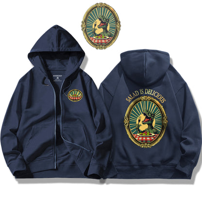 T-Rex's Salad Time / Zip Up Hoodie