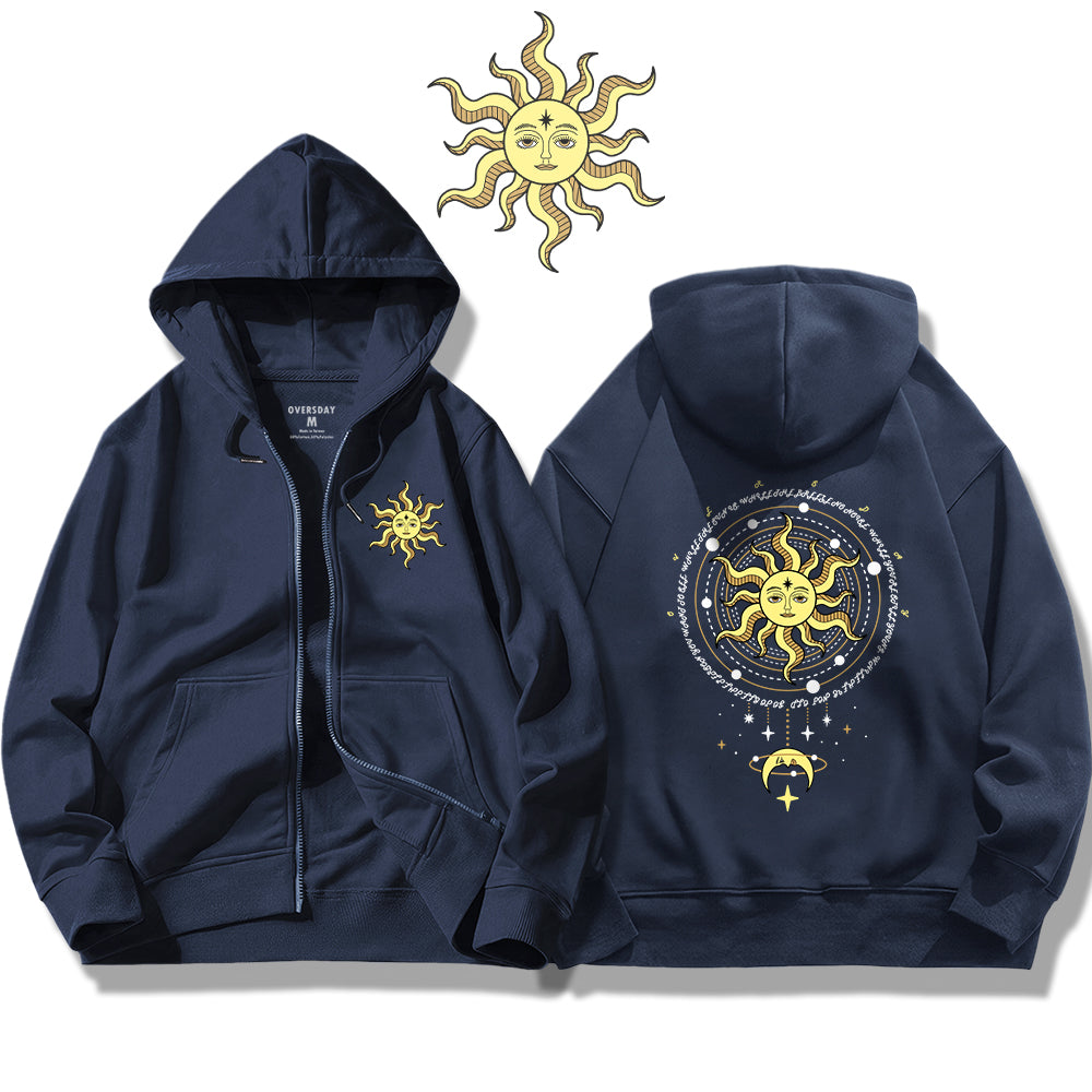 While the Sun is Shining / Zip Up Hoodie