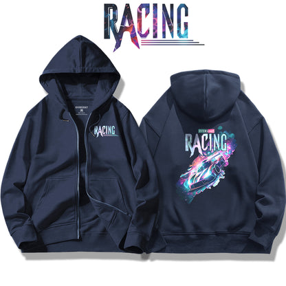 Neon Raceway / Zip Up Hoodie