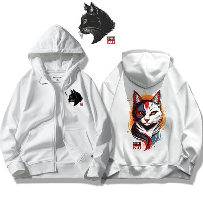 Masked Spirit Cat / Zip Up Hoodie