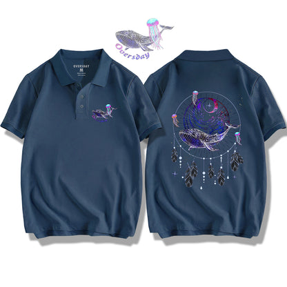 Dream Catcher of Blue Whale / Polo Shirt