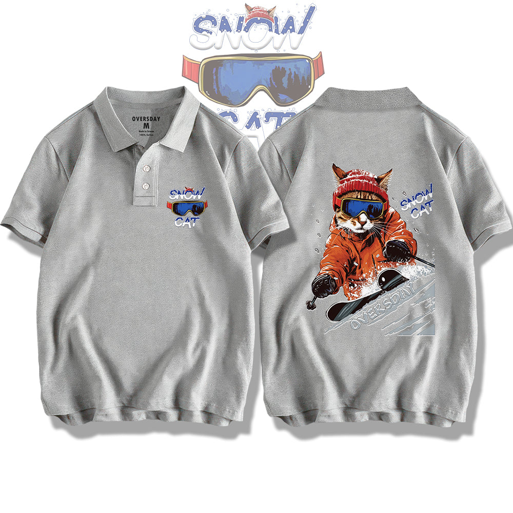 Pro Skier Cat / Polo Shirt