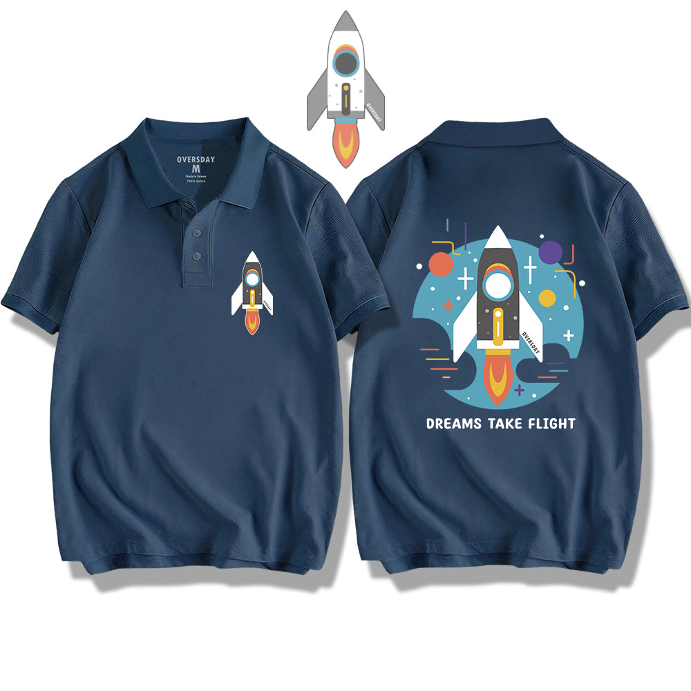 Rocket-Dreams Take Flight / Polo Shirt