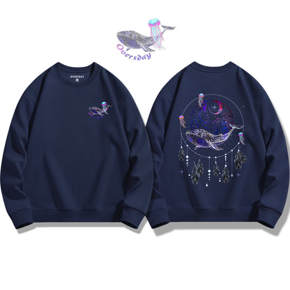 Dream Catcher of Blue Whale / Sweatshirt