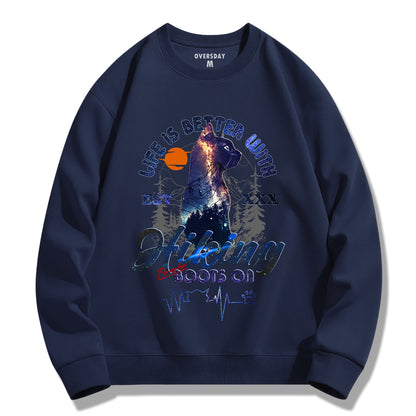 Black Cat Galaxy / Sweatshirt