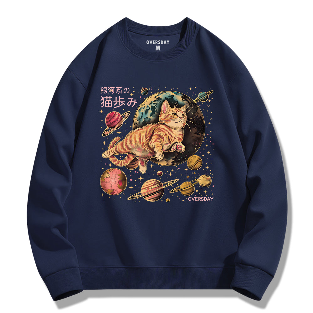 Galactic Cat Steps / Sweatshirt