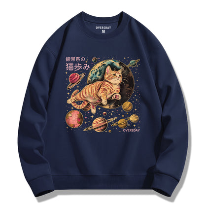 Galactic Cat Steps / Sweatshirt