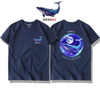 Blue Whale and Moon / Classic Tee