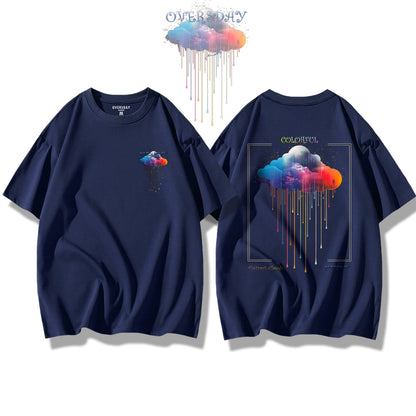 Colorful Abstract Clouds / Loose Tee