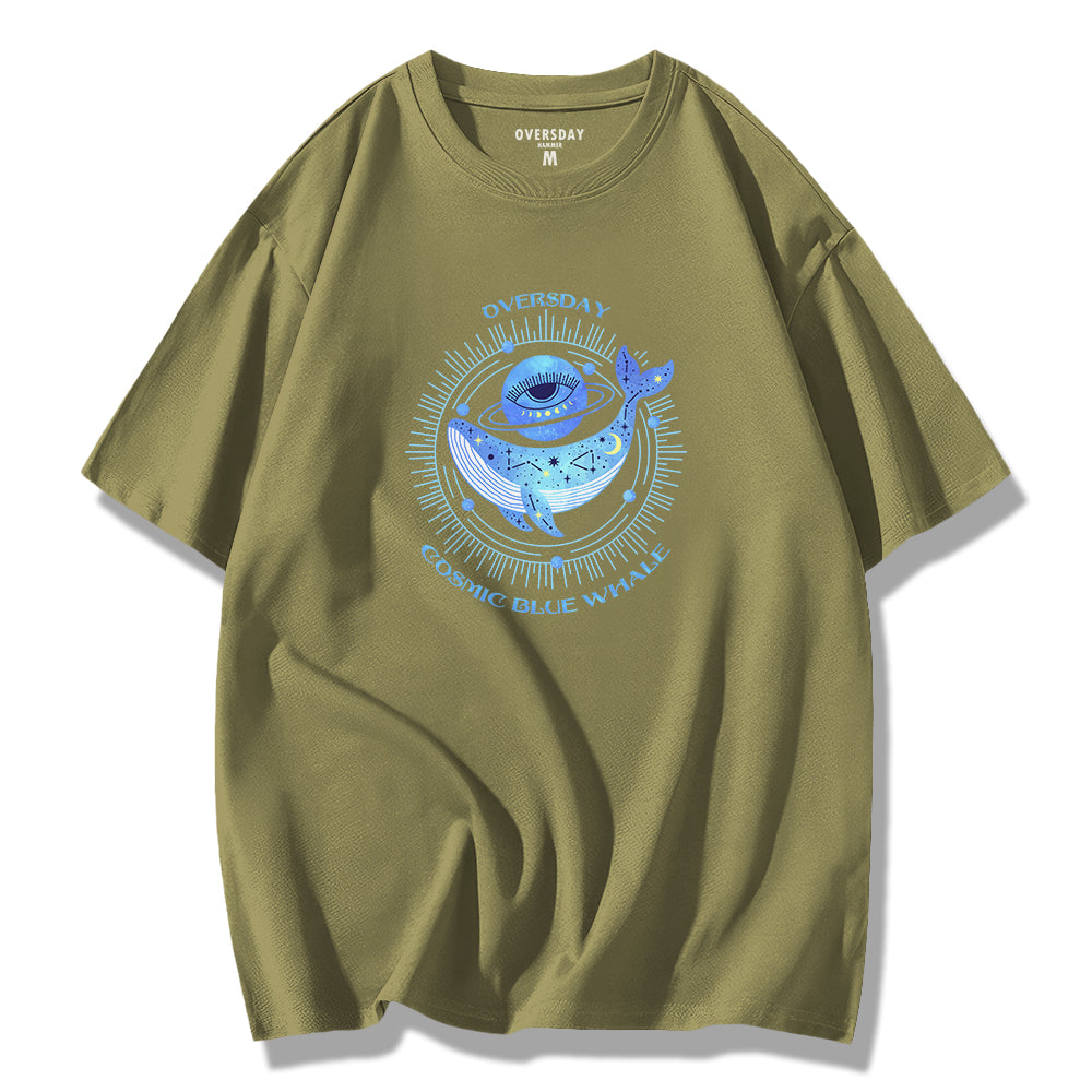 Cosmic Blue Whale / Loose Tee