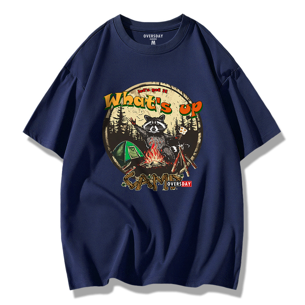 Forest Camping Raccoon / Loose Tee