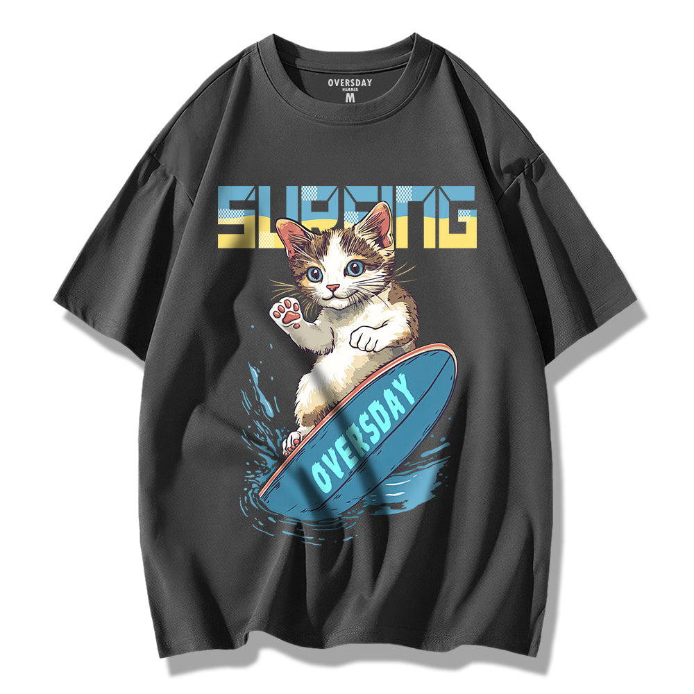 Surfing Cool Cat / Loose Tee