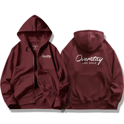 Oversday Creative Text / Zip Up Hoodie