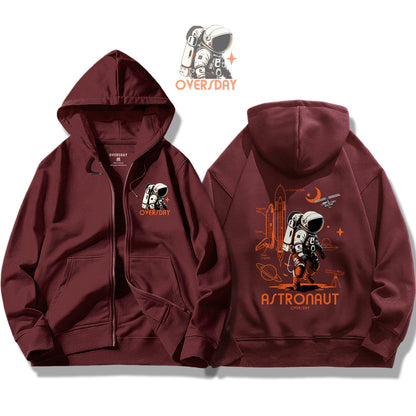 Astronaut / Zip Up Hoodie