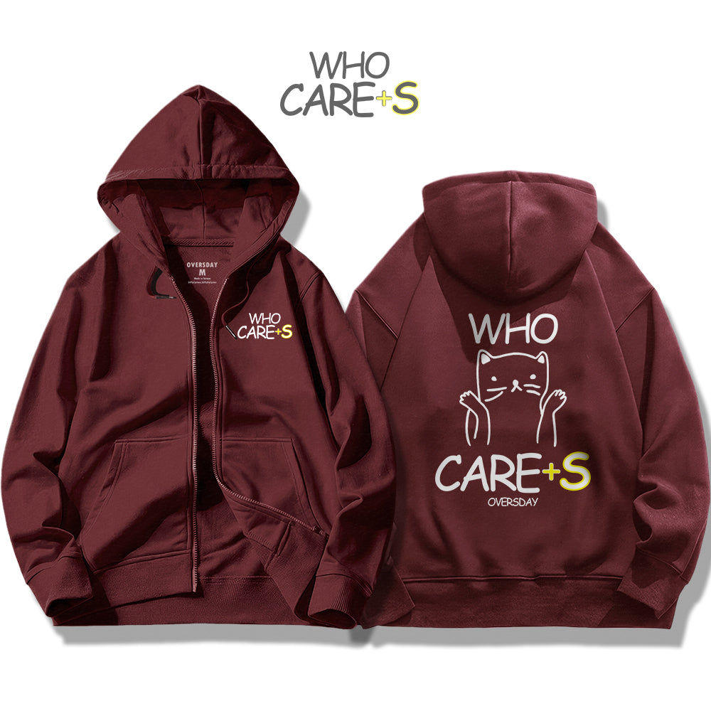 Who Cares / Zip Up Hoodie