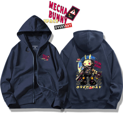 Mecha Space Bunny / Zip Up Hoodie