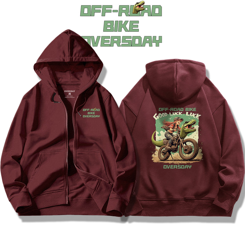 Dinosaur Off-Road / Zip Up Hoodie