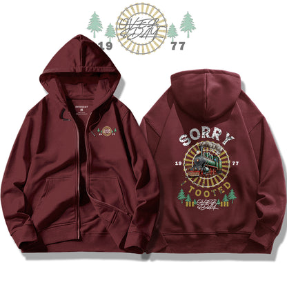 Train Track / Zip Up Hoodie