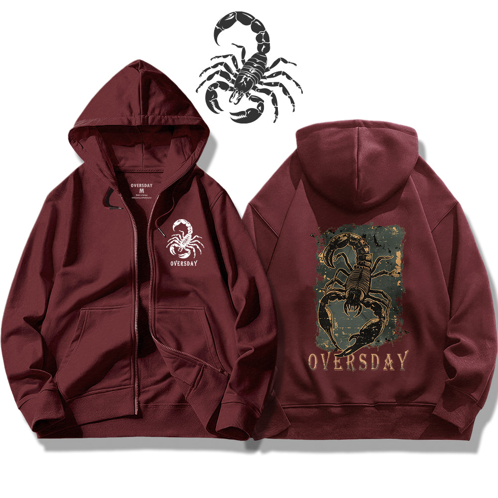 Scorpion King of the Night / Zip Up Hoodie