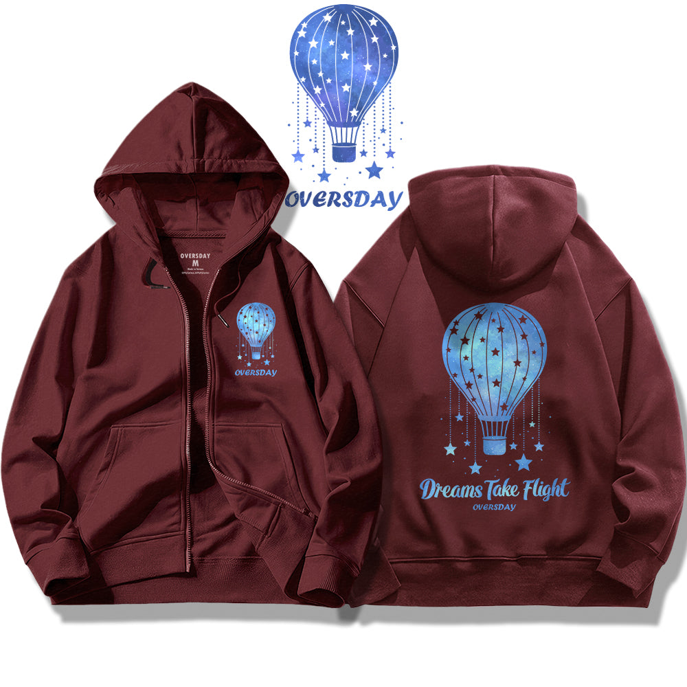 Dreams Take Flight / Zip Up Hoodie