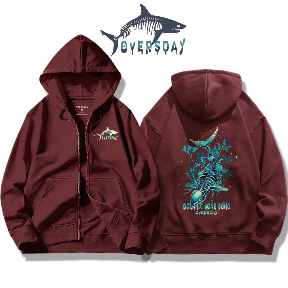 Oceanic Bone Song / Zip Up Hoodie