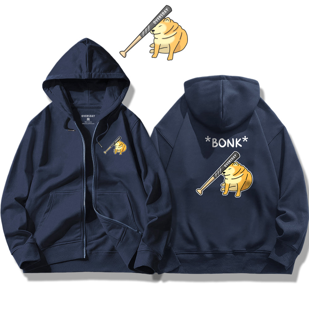 Bonk / Zip Up Hoodie