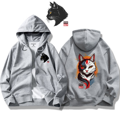 Masked Spirit Cat / Zip Up Hoodie