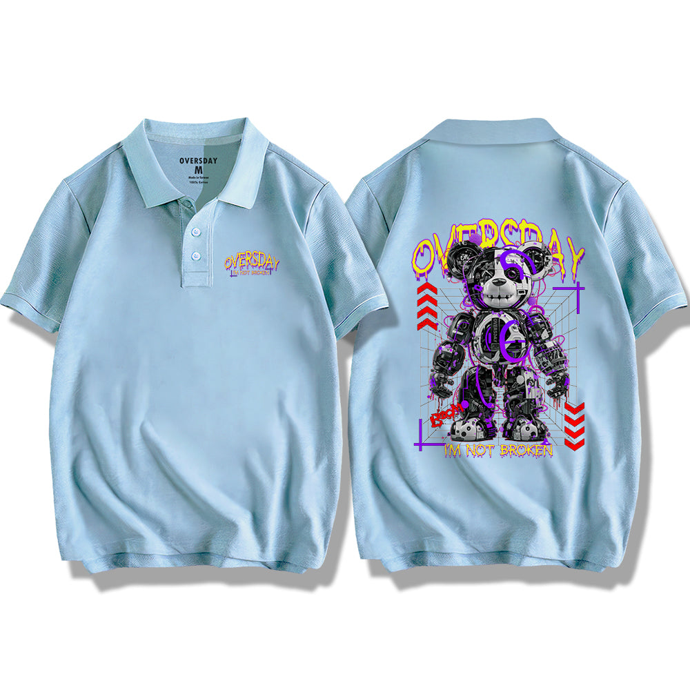 Moldy Mecha Bear / Polo Shirt