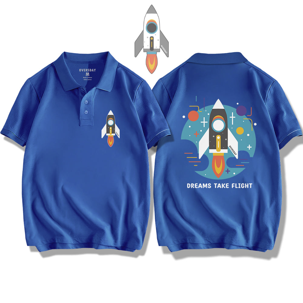 Rocket-Dreams Take Flight / Polo Shirt