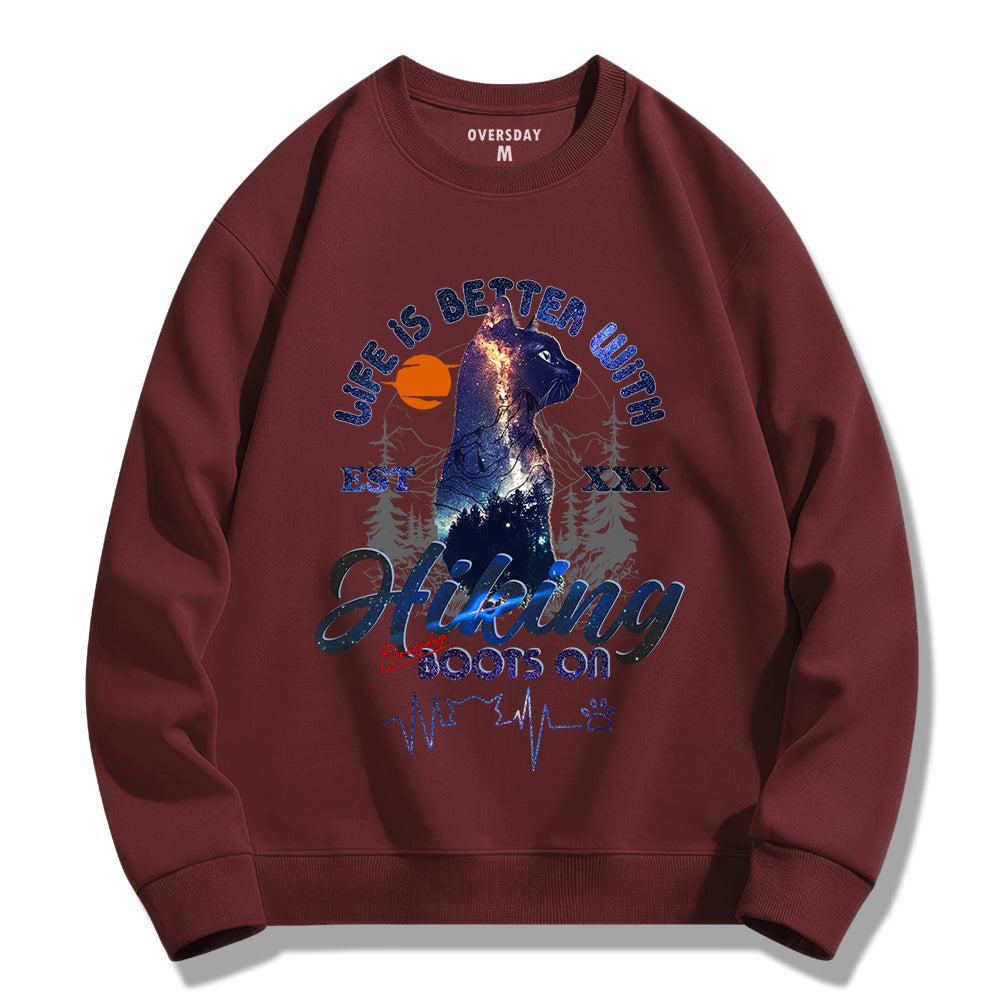 Black Cat Galaxy / Sweatshirt