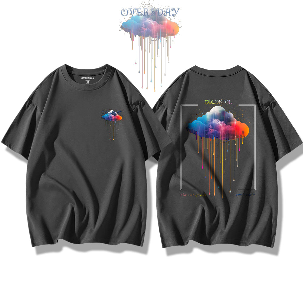 Colorful Abstract Clouds / Loose Tee