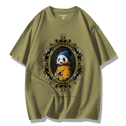 Pearl Earring Panda / Loose Tee