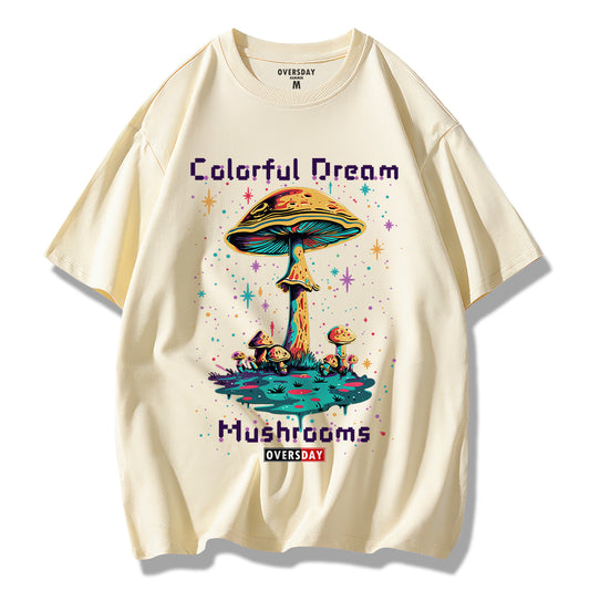 Colorful Dream Mushrooms/ Loose Tee