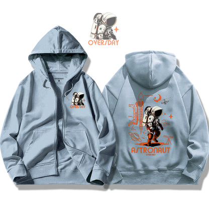 Astronaut / Zip Up Hoodie