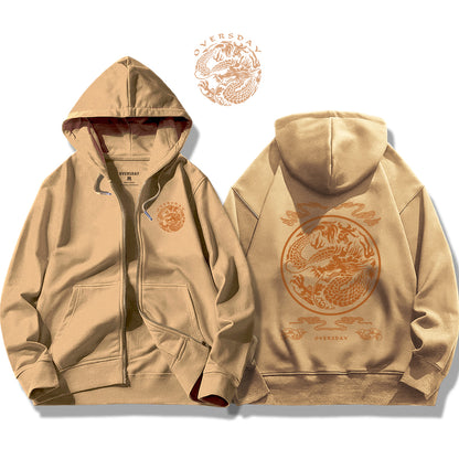 Emperor Dragon Pattern / Zip Up Hoodie