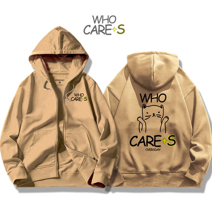 Who Cares / Zip Up Hoodie