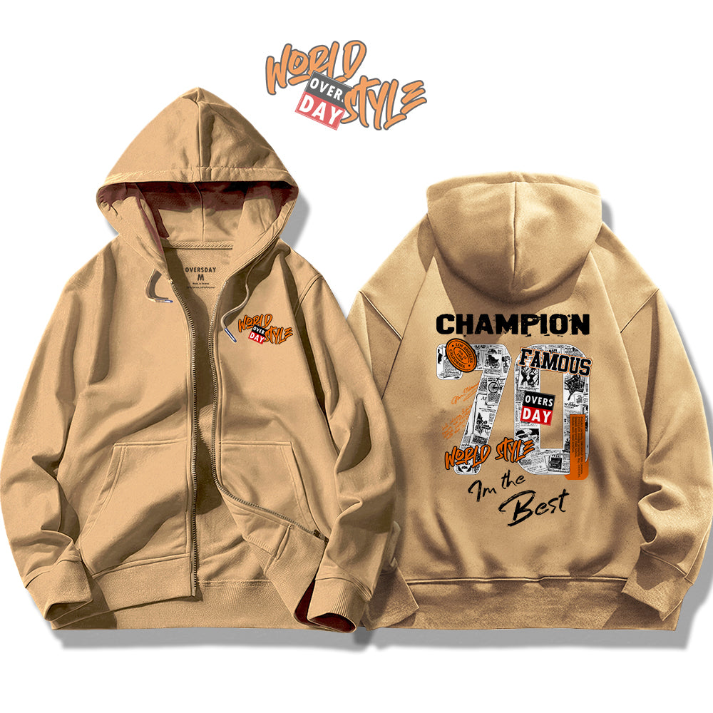 World Style / Zip Up Hoodie