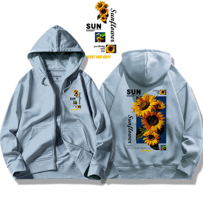 Sunny Sunflower / Zip Up Hoodie