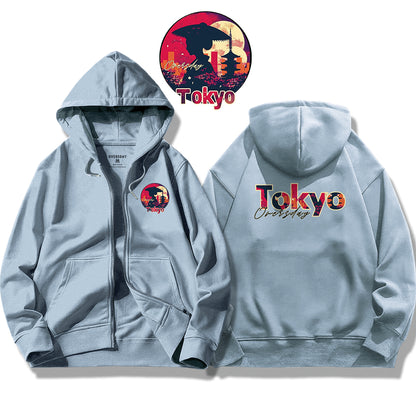 Tokyo Sunset / Zip Up Hoodie