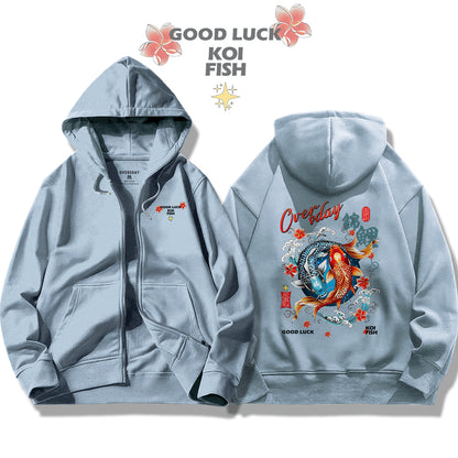 Lucky Koi / Zip Up Hoodie