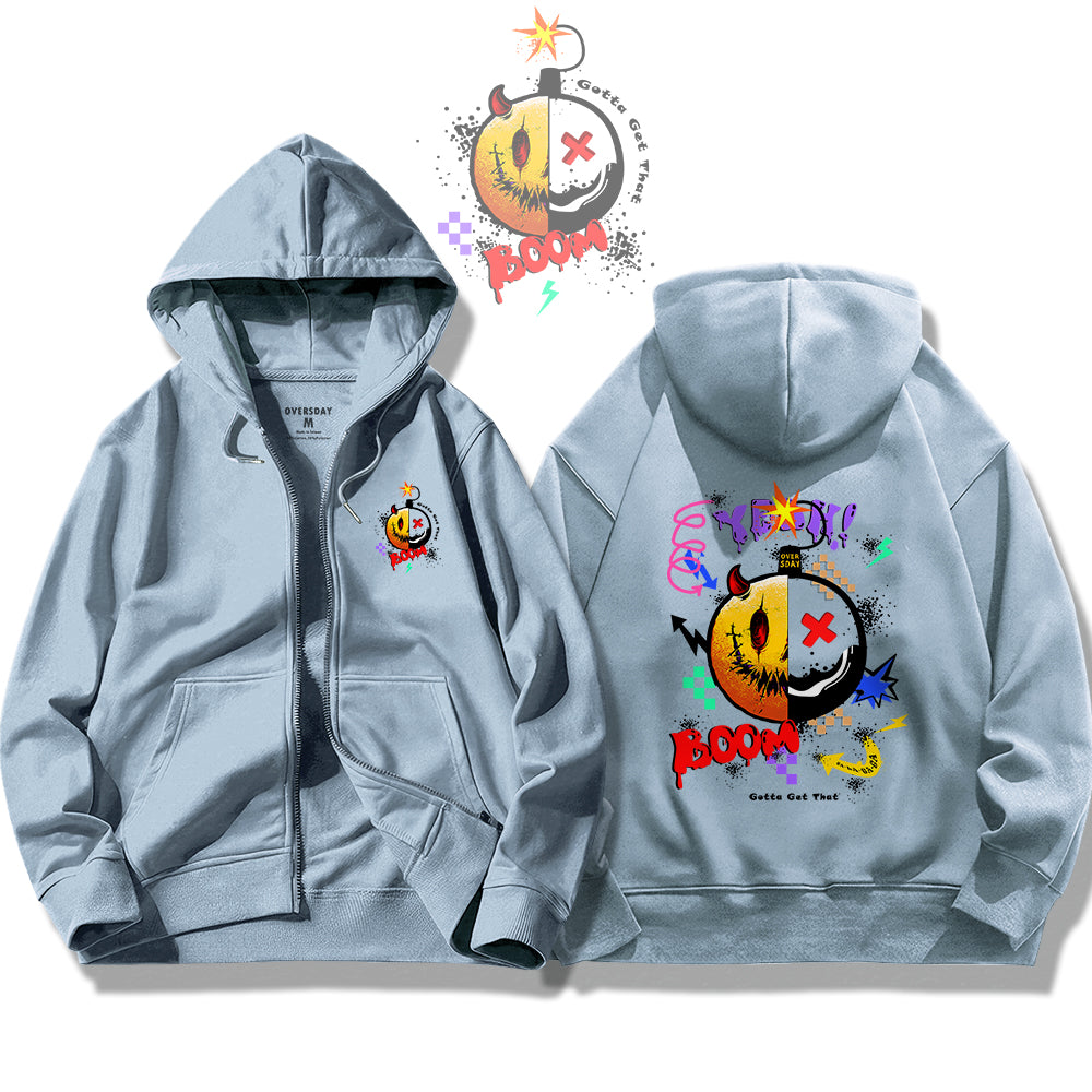 Destructive Smile / Zip Up Hoodie